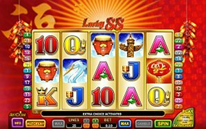 Aristocrat's Lucky 88 Slot Machine Main Screen