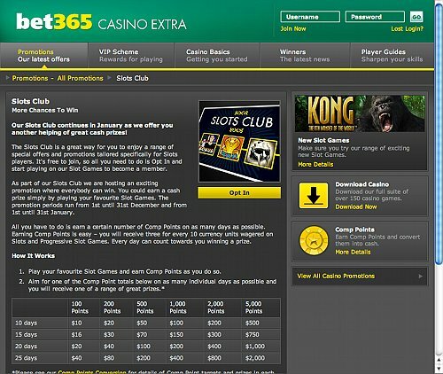 Bet365 Offers a Slots Club for Their Slot Players Bet365 Offers a Slots Club for Their Slot Players