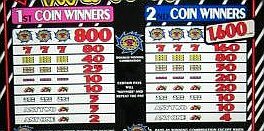 Slot Machine Paytable Slot Machine Paytable