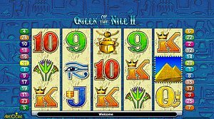 Aristocrat's Queen of the Nile II Slot Machine Main Screen