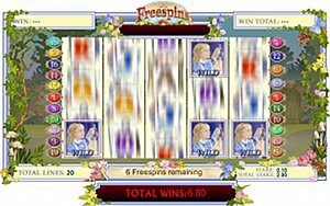 Ash Gaming's Alice's Wonderland Slot Machine Free Spins Bonus Sticky Wilds