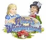 Ash Gaming's Alice's Wonderland Slot Machine Logo
