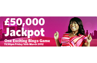 MeccaBingo is hosting a £50,000 jackpot promotion